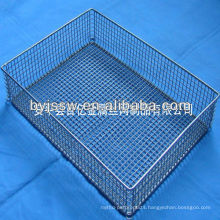 Stainless steel wire mesh basket